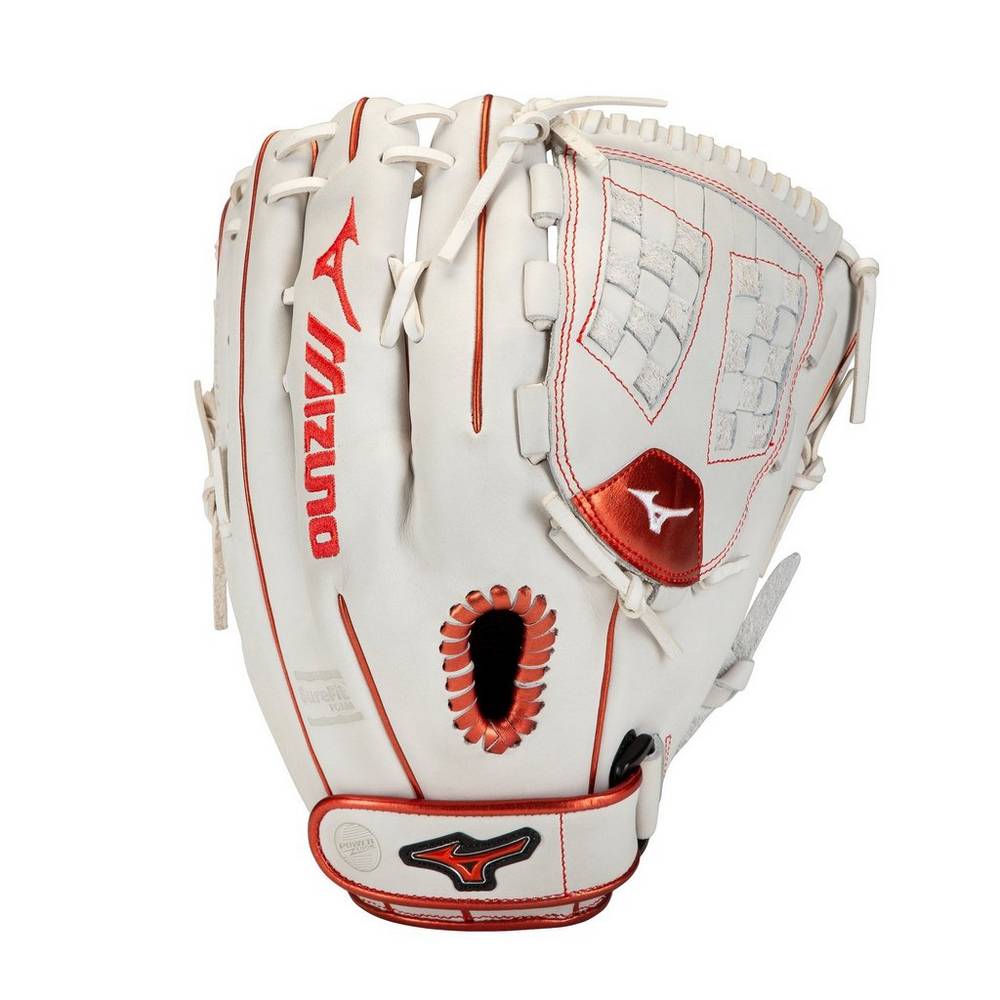 Mizuno MVP Prime SE Fastpitch 12.5" Női Kesztyű Fehér/Piros MEC925608